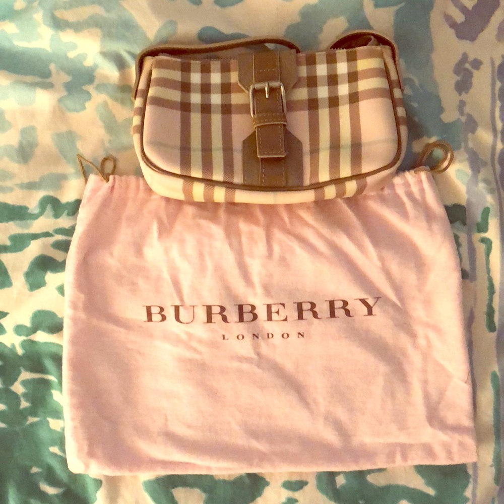 Authentic Burberry Pink Nova Check purse